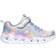 Skechers Heart Lights Rainbow Lux - Silver/Pink/Blue