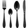 Vargen & Thor Onyx Cutlery Set 23cm 16pcs