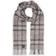 Amanda Christensen Merino Wool Check Scarf Grey