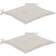 vidaXL 2-pack Chair Cushions White (50x50cm)