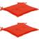 vidaXL 2-pack Stolsdyna Röd (50x50cm)