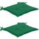 vidaXL 2-pack Chair Cushions Green (50x50cm)