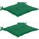vidaXL 2-pack Stolsdyna Grön (50x50cm)