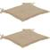 vidaXL 2-pack Chair Cushions Beige (50x50cm)