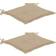 vidaXL 2-pack Stolehynde Beige (50x50cm)
