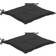 vidaXL 2-pack Stolsdyna Svart (50x50cm)