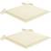 vidaXL 2-pack Stolehynde Hvid (50x50cm)