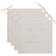 vidaXL 112792 Stolsdyna Vit (40x40cm)