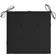 vidaXL 112792 Stolehynde Sort (40x40cm)