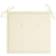 vidaXL 112792 Stolsdyna Vit (40x40cm)