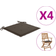 vidaXL 112792 Stolsdyna Brun (40x40cm)