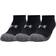 Under Armour Adult HeatGear No Show Socks 3-pack Men - Black/Steel