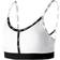 Nike Dri-Fit Indy Light-Support Padded Logo Tape Sports Bra - Black/White/White