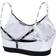Nike Dri-Fit Indy Light-Support Padded Logo Tape Sports Bra - Black/White/White