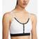 Nike Dri-Fit Indy Light-Support Padded Logo Tape Sports Bra - Black/White/White