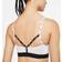 Nike Dri-Fit Indy Light-Support Padded Logo Tape Sports Bra - Black/White/White