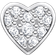 Thomas Sabo Charm Club Individual Heart Pavé Pin Earring - Silver/Transparent