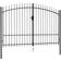 vidaXL Fence Gate Double Door with Spike Top 300x225cm