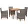 vidaXL 46000 Ensemble repas de patio, 1 Table incluse 4 Chaises