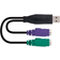 Nanocable USB A-2PS/2 M-F 2.0 0.2m