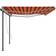 vidaXL Automatically Retractable Markise with Posts 600x300cm