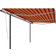 vidaXL Manual Retractable Markise with Posts 600x300cm