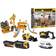 Majorette Creatix Construction Playset + 5 Volvo Vehicles