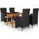 vidaXL 3068760 Juego de comedor de patio, 1 Mesa incl. 4 Sillas