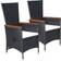 vidaXL 3068760 Patio Dining Set, 1 Table incl. 4 Chairs