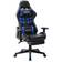 vidaXL Silla Gaming Con Reposapiés Cuero Sintético Negro Y Azul