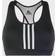 adidas Don't Rest 3-Stripes Bra - Black/White