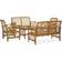 vidaXL 3057985 Lounge-Set, 1 Tisch einschl. 2 Stühle & 2 Sofas