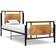 vidaXL Bed Frame Metal Mdf 90cm Sengeramme 100X200cm