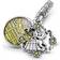 Pandora Disney Beauty And The Beast Dancing Dangle Charm - Silver/Yellow