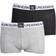 Calvin Klein Minigram Boy's Trunks 2-pack - Grå Heather/PVH Black (B70B700349)