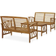 vidaXL 3057984 Outdoor Lounge Set, 1 Table incl. 2 Sofas