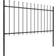 vidaXL Garden Fence with Spear Top 1700x150cm