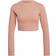 Adidas Women Loungewear Cropped Long Sleeve T-shirt - Ambient Blush