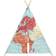 Sunny World Map Tipi Tent