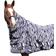 Hy Equestrian StormX Original Zebra Print Fly Rug - Black/White