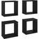 vidaXL Cube Mensole da Parete 26cm 4pcs