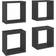 vidaXL Cube Mensole da Parete 26cm 4pcs