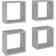 vidaXL Cube Mensole da Parete 26cm 4pcs