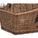 vidaXL Panier arrière de vélo avec couvercle 55x31x36 Saule naturel