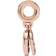 Pandora Sparkling Blue Disc Double Dangle Charm - Rose Gold/Blue/Transparent