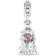 Pandora Disney Beauty And The Beast Enchanted Rose Dangle Charm - Silver/Multicolour