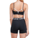 Nike Dri-Fit Indy Light-Support Padded Logo Tape Sports Bra - Black/White