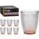 Vivalto Starley-Set de 6 Vasos Cristal Puntos Agua 300 ml - Red Vaso 30cl