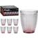 Vivalto Starley-Set de 6 Vasos Cristal Puntos Agua 300 ml - Red Vaso 30cl