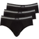 Jockey Cotton Stretch Brief 3-pack - Black